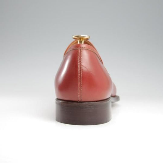 未使用★(伊)ステファノ・ベーメル SIZE 41【定価20万円以上★コインローファー/106】カーフ/赤茶/メンズ/Stefano Bemer★k455