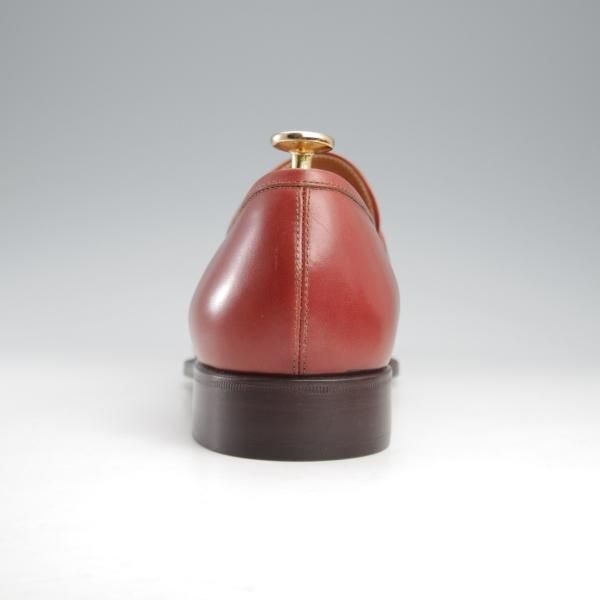 未使用★(伊)ステファノ・ベーメル SIZE 41【定価20万円以上★コインローファー/106】カーフ/赤茶/メンズ/Stefano Bemer★k455