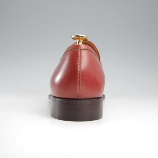 未使用★(伊)ステファノ・ベーメル SIZE 41【定価20万円以上★コインローファー/106】カーフ/赤茶/メンズ/Stefano Bemer★k455