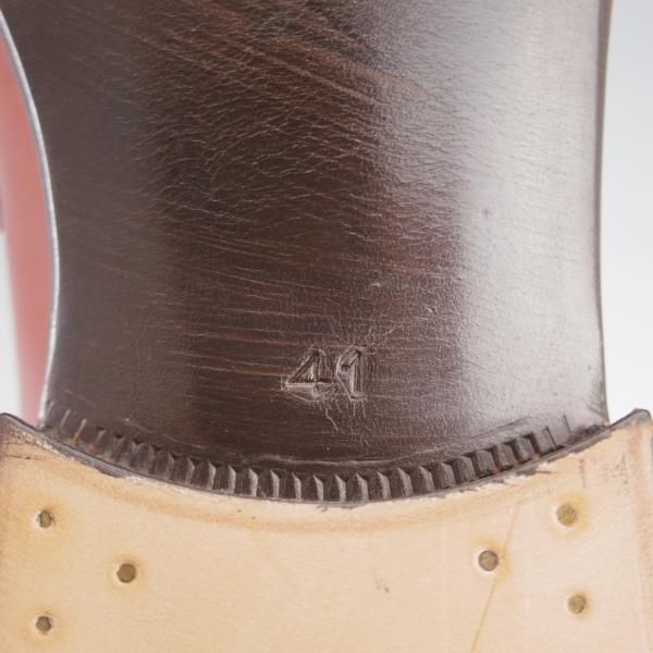 未使用★(伊)ステファノ・ベーメル SIZE 41【定価20万円以上★コインローファー/106】カーフ/赤茶/メンズ/Stefano Bemer★k455