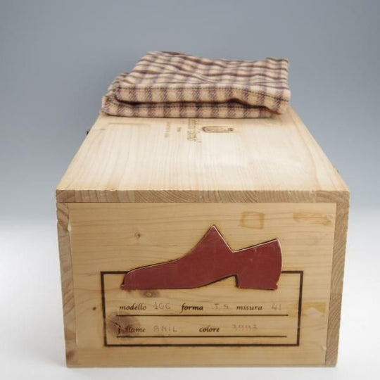 未使用★(伊)ステファノ・ベーメル SIZE 41【定価20万円以上★コインローファー/106】カーフ/赤茶/メンズ/Stefano Bemer★k455