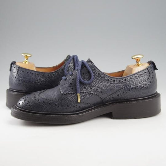 ★トリッカーズ SIZE 5【バートン同系モデル★(英)マッキントッシュ別注/M7346】カントリーシューズ/フルブローグ/紺/Tricker's★k456