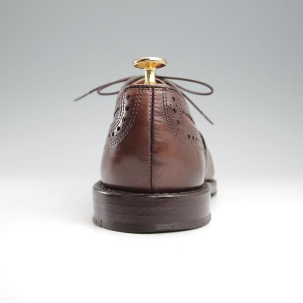 極上★(米)アレンエドモンズ 8D【貴重★ブルックスブラザーズ別注/BROOKS BROTHERS】セミブローグ/カーフ/濃茶/ALLEN EDMONDS★k457