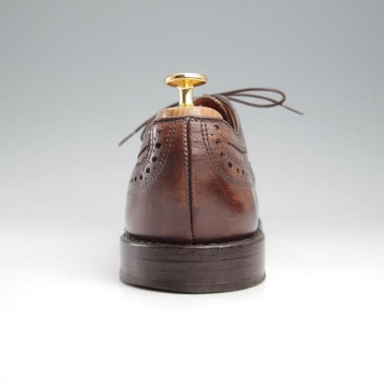 極上★(米)アレンエドモンズ 8D【貴重★ブルックスブラザーズ別注/BROOKS BROTHERS】セミブローグ/カーフ/濃茶/ALLEN EDMONDS★k457