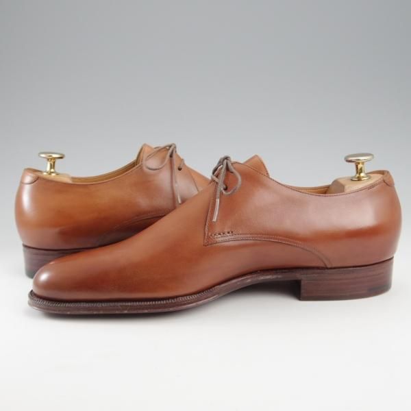 未使用★(HM)ギルド・オブ・クラフツ US7D【税込上代￥165,000-★Pramide/ハンドソーンウェルテッド製法】プレーントゥ/茶★k458