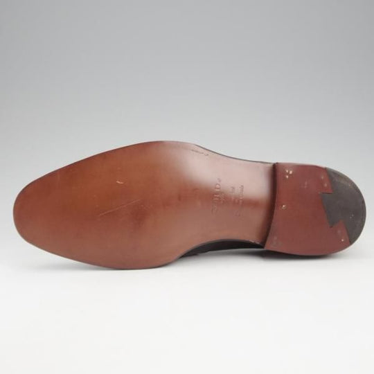 未使用★(浅草)ギルド・オブ・クラフツ US6.5D【税込上代￥198,000-★Agnes/ハンドソーンウェルテッド製法】コインローファー/黒★k459