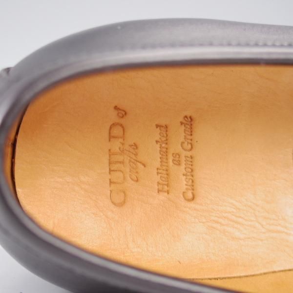 未使用★(浅草)ギルド・オブ・クラフツ US6.5D【税込上代￥198,000-★Agnes/ハンドソーンウェルテッド製法】コインローファー/黒★k459