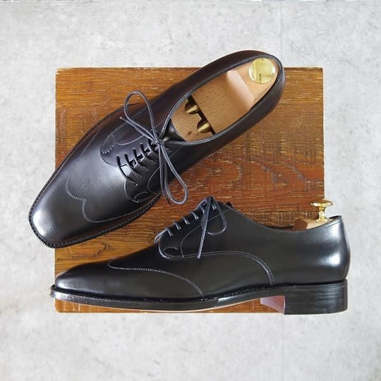 未使用★(HM)ギルド・オブ・クラフツ US6.5D【税込上代￥165,000-★Bryan/ハンドソーンウェルテッド製法】ブラインドブローグ/黒★k461