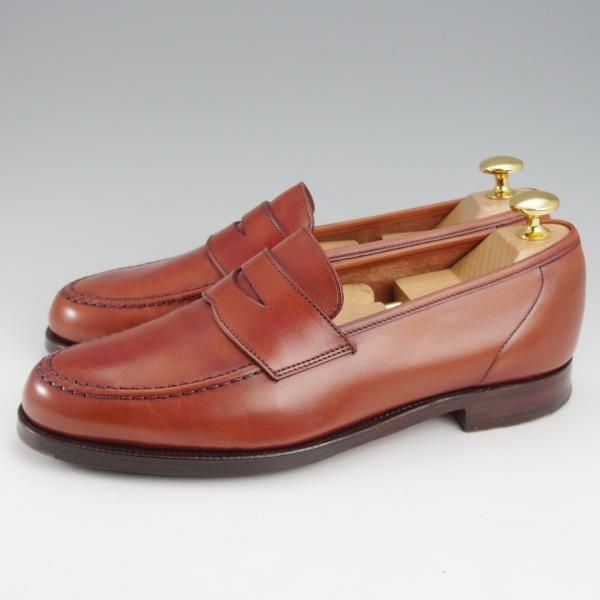 極上★クロケット&ジョーンズ 5.5E【定価￥86,900-★HARVARD 2/ハーバード】コインローファー/376ラスト/カーフ/茶/Crockett&Jones★k463