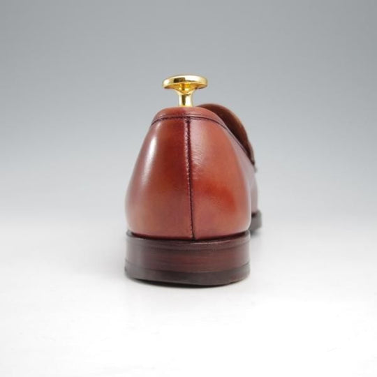 極上★クロケット&ジョーンズ 5.5E【定価￥86,900-★HARVARD 2/ハーバード】コインローファー/376ラスト/カーフ/茶/Crockett&Jones★k463