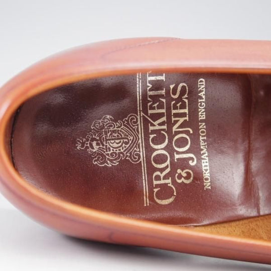 極上★クロケット&ジョーンズ 5.5E【定価￥86,900-★HARVARD 2/ハーバード】コインローファー/376ラスト/カーフ/茶/Crockett&Jones★k463