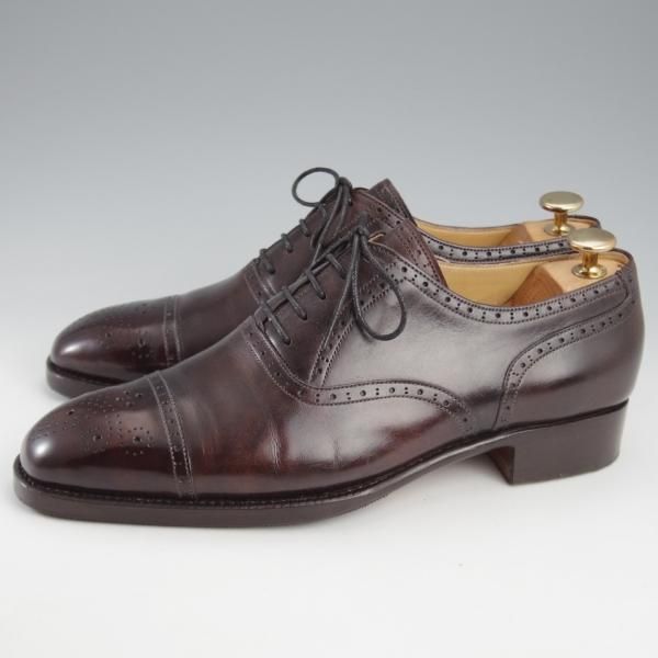 美品★(東欧)VASS/ヴァーシュ SIZE 41【現行定価14万円程度★ミュージアムカーフ/Uラスト/Alt English】セミブローグ/濃茶★k464