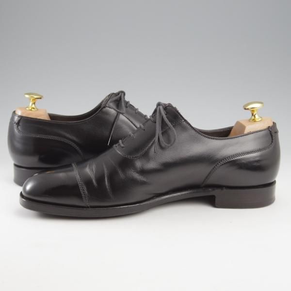 極上★クロケット&ジョーンズ 6E【ハンドグレードライン★ストレートチップ/EGERTON】367ラスト/カーフ/黒/メンズ/Crockett&Jones★k465