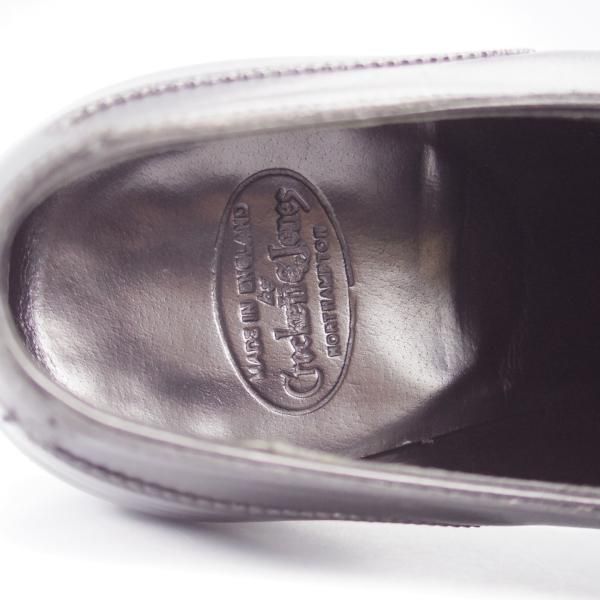 極上★クロケット&ジョーンズ 6E【ハンドグレードライン★ストレートチップ/EGERTON】367ラスト/カーフ/黒/メンズ/Crockett&Jones★k465