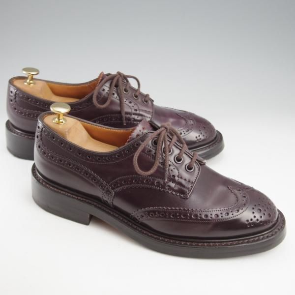 極上★トリッカーズ SIZE 7【現行定価￥165,000-★コードバン/BOURTON】バートン/M5633/赤茶/カントリーシューズ/メンズ/Tricker's★k466