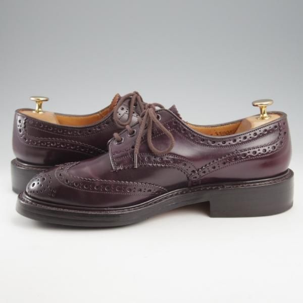 極上★トリッカーズ SIZE 7【現行定価￥165,000-★コードバン/BOURTON】バートン/M5633/赤茶/カントリーシューズ/メンズ/Tricker's★k466