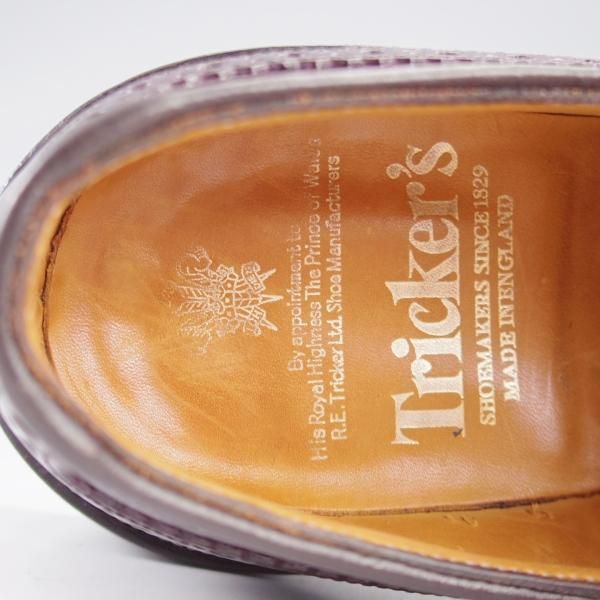 極上★トリッカーズ SIZE 7【現行定価￥165,000-★コードバン/BOURTON】バートン/M5633/赤茶/カントリーシューズ/メンズ/Tricker's★k466