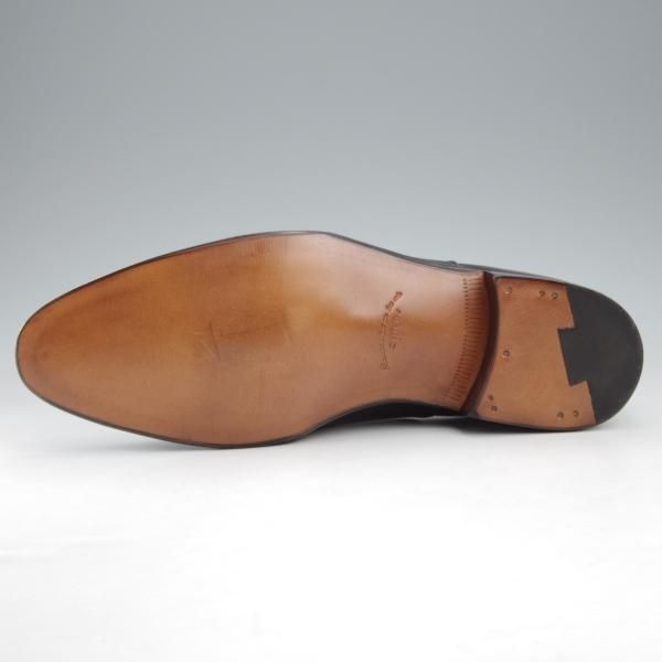 未使用★(浅草)ギルド・オブ・クラフツ SIZE 7(M)【定価￥115,500-★Blackie/(英国製)純正シューツリー付き】ストレートチップ/黒★k469