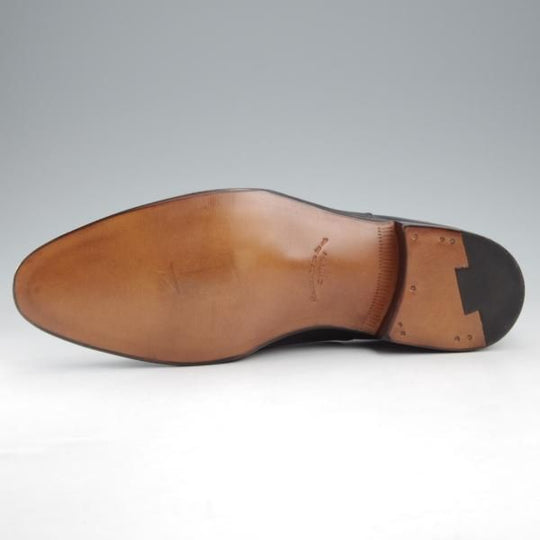 未使用★(浅草)ギルド・オブ・クラフツ SIZE 7(M)【定価￥115,500-★Blackie/(英国製)純正シューツリー付き】ストレートチップ/黒★k469