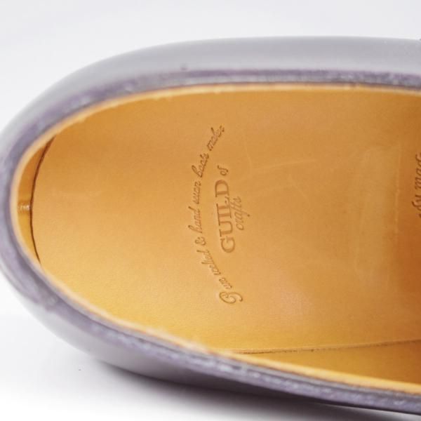 未使用★(浅草)ギルド・オブ・クラフツ SIZE 7(M)【定価￥115,500-★Blackie/(英国製)純正シューツリー付き】ストレートチップ/黒★k469