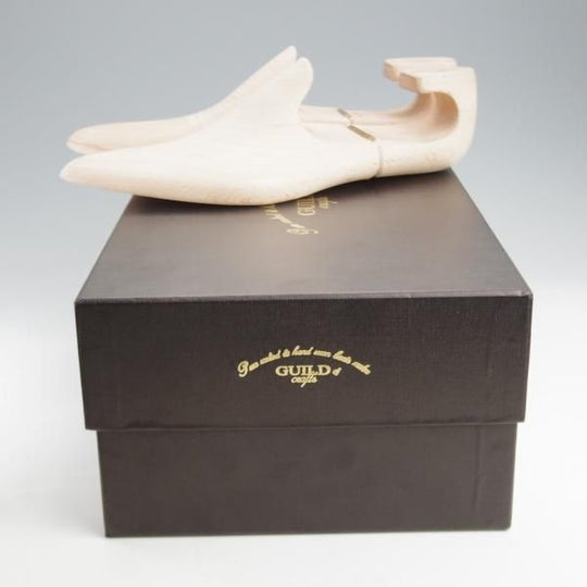 未使用★(浅草)ギルド・オブ・クラフツ SIZE 7(M)【定価￥115,500-★Blackie/(英国製)純正シューツリー付き】ストレートチップ/黒★k469