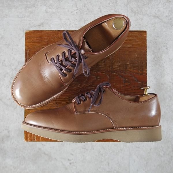 極美品★オールデン 7D【現行定価13万円程度★ミリタリーラスト/ナチュラル色/クロムエクセルレザー】N5409/プレーントゥ/ALDEN★k470