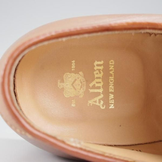 極美品★オールデン 7D【現行定価13万円程度★ミリタリーラスト/ナチュラル色/クロムエクセルレザー】N5409/プレーントゥ/ALDEN★k470