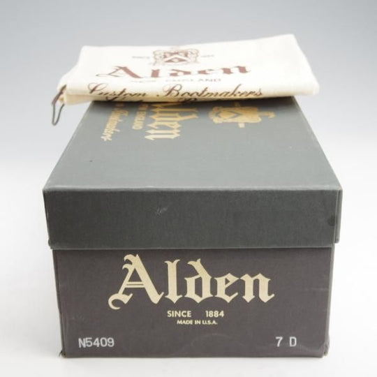 極美品★オールデン 7D【現行定価13万円程度★ミリタリーラスト/ナチュラル色/クロムエクセルレザー】N5409/プレーントゥ/ALDEN★k470