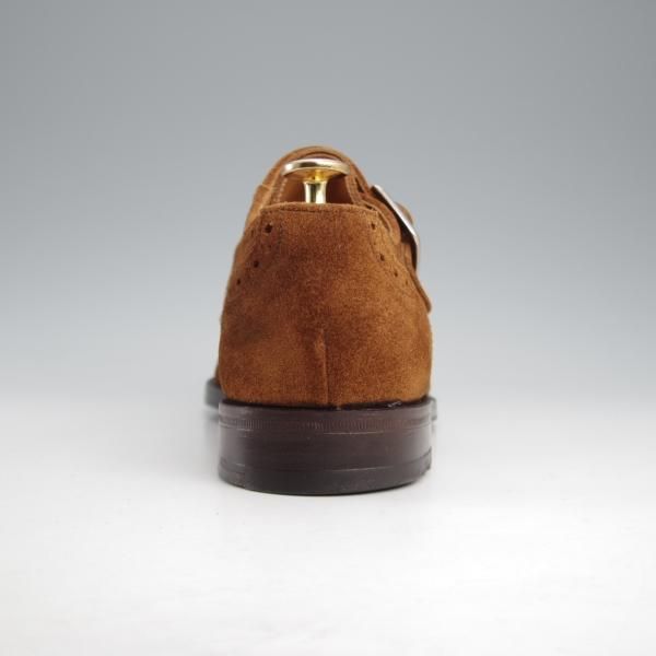 極上★トリッカーズ SIZE 6.5【貴重★MARRY JANE/メリージェーン】M7431/モンクストラップ/スエード/茶/メンズ/Tricker's★k476