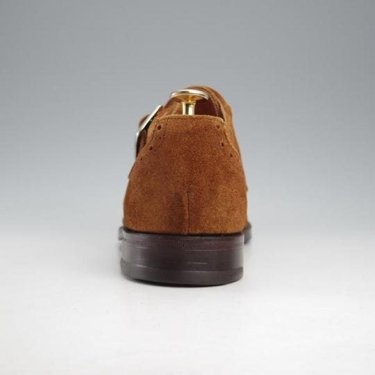 極上★トリッカーズ SIZE 6.5【貴重★MARRY JANE/メリージェーン】M7431/モンクストラップ/スエード/茶/メンズ/Tricker's★k476