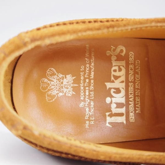 極上★トリッカーズ SIZE 6.5【貴重★MARRY JANE/メリージェーン】M7431/モンクストラップ/スエード/茶/メンズ/Tricker's★k476