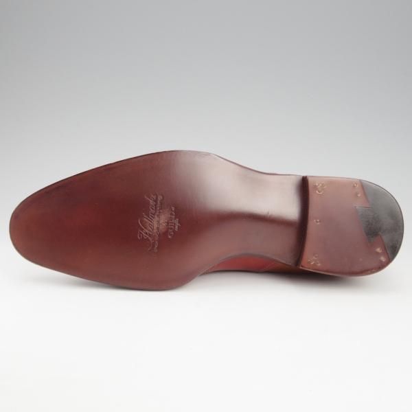 未使用★(HM)ギルド・オブ・クラフツ US7D【税込上代￥165,000-★Fudge/ハンドソーンウェルテッド製法】サドルシューズ/茶×赤茶★k477