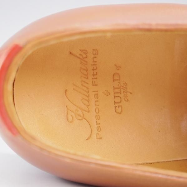 未使用★(HM)ギルド・オブ・クラフツ US7D【税込上代￥165,000-★Fudge/ハンドソーンウェルテッド製法】サドルシューズ/茶×赤茶★k477