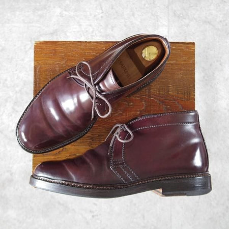 極上★オールデン 6D【定価￥189,200-★コードバン仕様/1339】バリーラスト/チャッカブーツ/#8/バーガンディー/赤茶/メンズ/ALDEN★k479