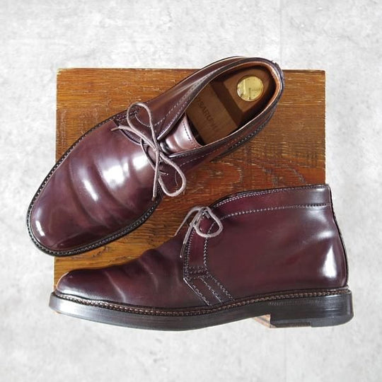 極上★オールデン 6D【定価￥189,200-★コードバン仕様/1339】バリーラスト/チャッカブーツ/#8/バーガンディー/赤茶/メンズ/ALDEN★k479