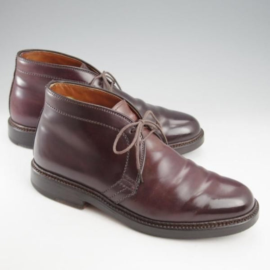 極上★オールデン 6D【定価￥189,200-★コードバン仕様/1339】バリーラスト/チャッカブーツ/#8/バーガンディー/赤茶/メンズ/ALDEN★k479