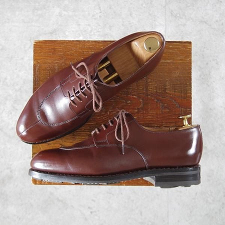 極上★J.M.ウエストン 6C【定価￥159,500-★ハーフハント/598】Uチップ/25ラスト/ボックスカーフ/RED ETRUSCO/Weston/ウェストン★k481