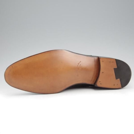 未使用★(浅草)ギルド・オブ・クラフツ SIZE 8(S)【定価￥115,500-★Blackie/(英国製)純正シューツリー付き】ストレートチップ/黒★k482