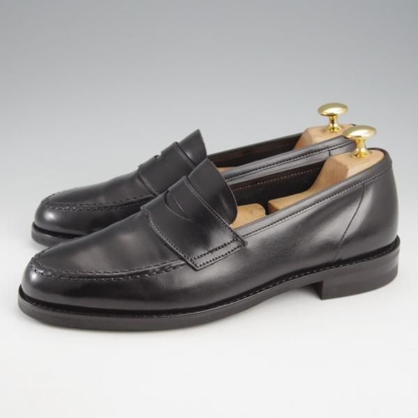 極美品★クロケット&ジョーンズ 5.5E【★コインローファー/HARVARD】ハーバード/314ラスト/カーフ/黒/メンズ/Crockett&Jones★k483