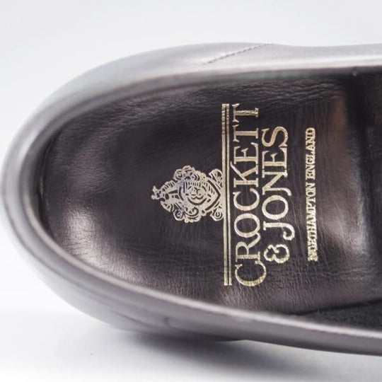 極美品★クロケット&ジョーンズ 5.5E【★コインローファー/HARVARD】ハーバード/314ラスト/カーフ/黒/メンズ/Crockett&Jones★k483