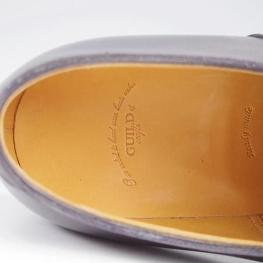 未使用★(浅草)ギルド・オブ・クラフツ SIZE 7(M)【定価￥115,500-★Blackie/(英国製)純正シューツリー付き】ストレートチップ/黒★k484