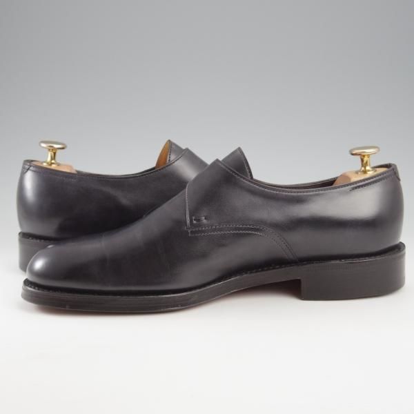 極美品★ジョンロブ 6E【定価￥205,200-★ミュージアムカーフ/RINGMORE】0015ラスト/モンクストラップ/黒/メンズ/JOHN LOBB★k485