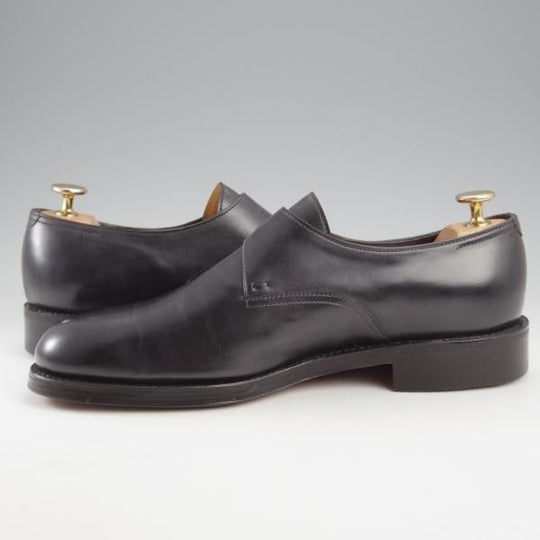 極美品★ジョンロブ 6E【定価￥205,200-★ミュージアムカーフ/RINGMORE】0015ラスト/モンクストラップ/黒/メンズ/JOHN LOBB★k485