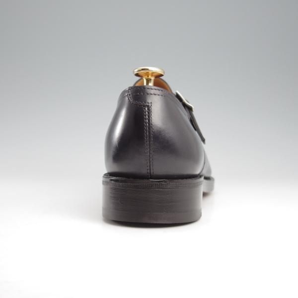 極美品★ジョンロブ 6E【定価￥205,200-★ミュージアムカーフ/RINGMORE】0015ラスト/モンクストラップ/黒/メンズ/JOHN LOBB★k485