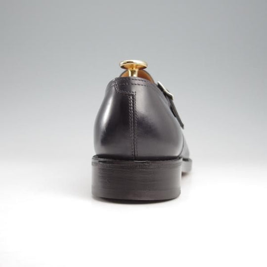 極美品★ジョンロブ 6E【定価￥205,200-★ミュージアムカーフ/RINGMORE】0015ラスト/モンクストラップ/黒/メンズ/JOHN LOBB★k485