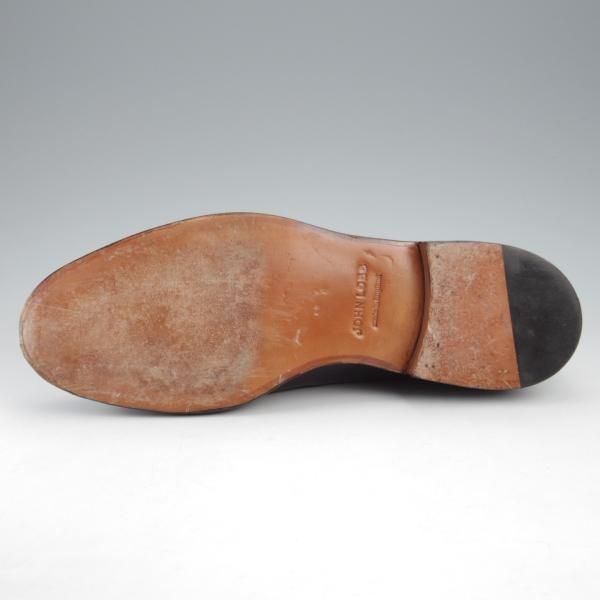 極美品★ジョンロブ 6E【定価￥205,200-★ミュージアムカーフ/RINGMORE】0015ラスト/モンクストラップ/黒/メンズ/JOHN LOBB★k485