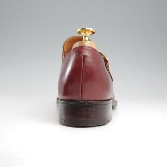 ★クロケット&ジョーンズ 7E【貴重★(英)ポールスミス別注/GROSVENOR】248ラスト/モンクストラップ/赤茶/メンズ/Crockett&Jones★k487