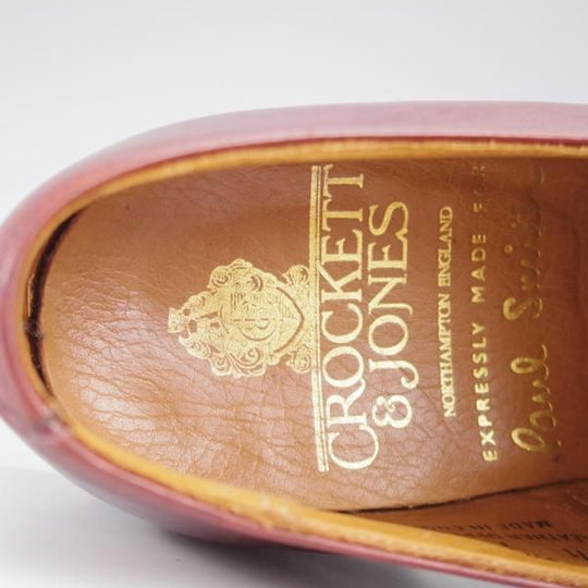 ★クロケット&ジョーンズ 7E【貴重★(英)ポールスミス別注/GROSVENOR】248ラスト/モンクストラップ/赤茶/メンズ/Crockett&Jones★k487