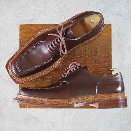 未使用★(浅草)ギルド・オブ・クラフツ US7C程度【税込上代￥220,000-★ノルウィージャン製法/純正ツリー付】濃茶★k490