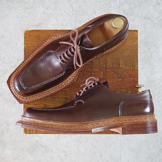 未使用★(浅草)ギルド・オブ・クラフツ US7C程度【税込上代￥220,000-★ノルウィージャン製法/純正ツリー付】濃茶★k490